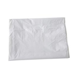 Linear Low Density Industrial Can Liners, 10 gal, 0.5 mil, 24" x 23", White, Flat Pack, 500/Carton