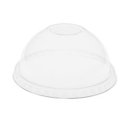 EarthChoice Strawless RPET Lid, Dome Lid, Fits 12 oz to 24 oz "B" Cups, Plastic, Clear, 1,020/Carton