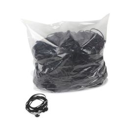 Rubber Anchor Rubber Band, 4" x 0.05", Black, 1,050 Count