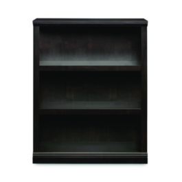 Select Collection Bookcase, Three-Shelf, 35.37w x 13.22d x 69.76h, Estate Black