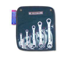 Ratcheting Box Wrenches, 5 Pieces, Satin Finish 9439