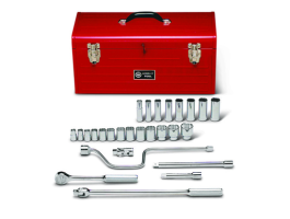 27 Pieces—12 Pt. Standard & Deep Socket Set, 1/2" Drive Size, 27 Pieces 427