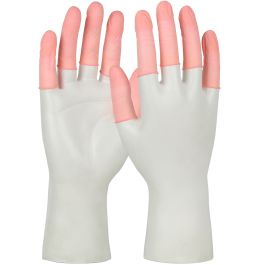 Anti-Static Vacuum Sealed Latex Finger Cots ISO 5 (Class 100), Pink, 2XL 7C-2X
