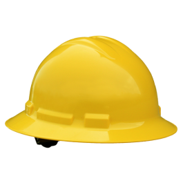 Quartz™ Full Brim 6 Point Ratchet Hard Hat - Yellow QHR6-YELLOW