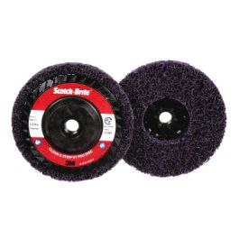 Scotch-Brite™ Clean and Strip XT Pro Disc, XO-DC, SiC Extra Coarse, Purple, 5 in x 5/8"-11, Type 27, 10 ea/Case