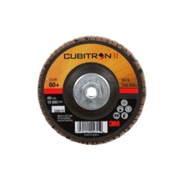 3M™ Cubitron™ II Flap Disc 967A, 60+, T29 Quick Change, 4 in x 3/8"-24, 10 ea/Case