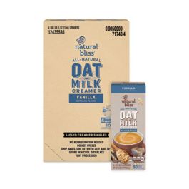 Natural Bliss Dairy Creamers, Vanilla Oatmilk, 0.38 oz Mini Cups, 200/Carton