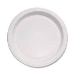 Bare Eco-Forward Clay-Coated Paper Dinnerware, ProPlanet Seal, Plate, 6" dia, White, 1,000/Carton