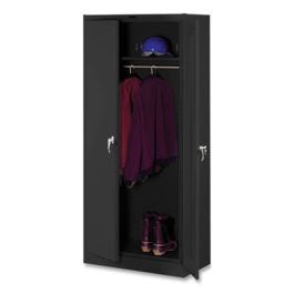 Deluxe Wardrobe Cabinet, 36w x 18d x 78h, Black