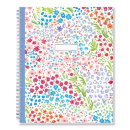 Floral Ditsy Dapply Weekly/Monthly Lesson Planner, Two-Page Weekly Spreads (Nine Classes), 11 x 8.5, 2022 to 2023