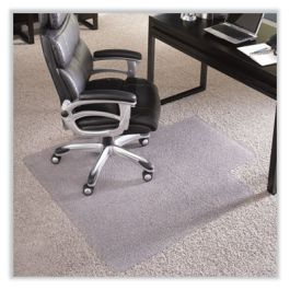 EverLife Chair Mat for Extra High Pile Carpet with Lip, 36 x 48, Clear