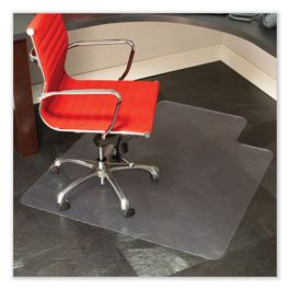 EverLife Textured Chair Mat for Hard Floors with Lip, 36 x 48, Clear