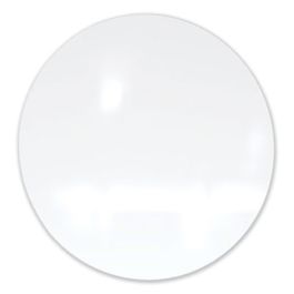 Coda Low Profile Circular Magnetic Glassboard, 24" x 24", White Surface