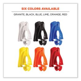 Squids 3405 Belt Clip Glove Clip Holder, 1 x 1 x 6, Acetal Copolymer, Black