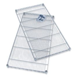 Industrial Extra Shelf Pack, 48w x 24d x 1.5h, Steel, Metallic Gray, 2/Pack