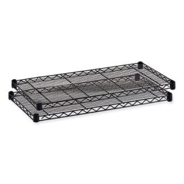 Commercial Extra Shelf Pack, 48w x 18d x 1h, Steel, Black, 2/Pack