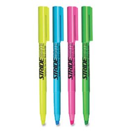StrideBrite Stick Highlighters, Assorted Ink Colors, Chisel Tip, Assorted Barrel Colors, 24/Pack