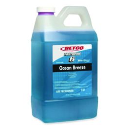 BestScent Ocean Breeze Deodorizer, Ocean Breeze Scent, 67.6 oz FastDraw Bottle, 4/Carton
