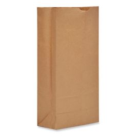 Grocery Paper Bags, 25# Size, Heavy-Duty, 50# Basis Weight, 8.25" x 5.38" x 18", Kraft, 500/Bundle