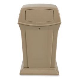 Ranger Fire-Safe Container, Two Doors, 45 gal, Structural Foam, Beige