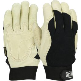 Heavy Duty Top Grain Pigskin Leather Reinforced Palm Glove with Fabric Back and 3M™ Thinsulate™ Lining, Black, 2XL 86355/2XL