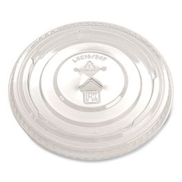 Greenware Cold Drink Lids, X-Slot, Fits 16 oz to 24 oz Cold Cups, Plastic, Clear, 1,000/Carton