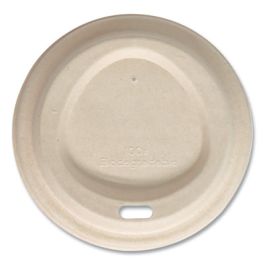 Fiber Lids for Cups, Fits 10 oz to 20 oz Hot Cups, Paper, Natural, 1,000/Carton