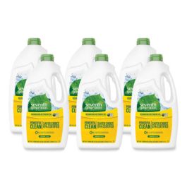 Natural Automatic Dishwasher Gel, Lemon, 42 oz Bottle, 6/Carton