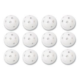 Plastic Baseballs, 9" Diameter, White, 12/Set