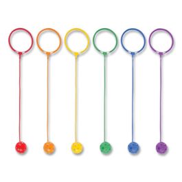 Swing Ball Set, 5.5" Diameter, Assorted Colors, 6/Set