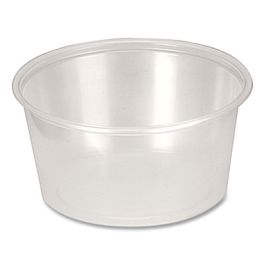 Portion Cups, 4 oz, Plastic, Clear, 250/Sleeve, 10 Sleeves/Carton