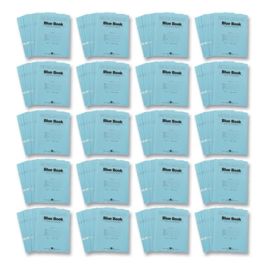 Examination Blue Book, Wide/Legal Rule, Blue Cover, (6) 8.5 x 7 Sheets, 1,000/Carton