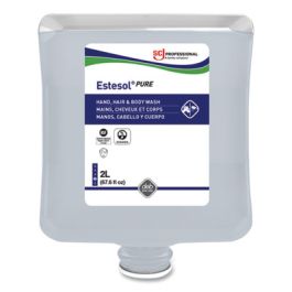 Estesol PURE Hand, Hair and Body Cleaner, Fragrance-Free, 2 L Cartridge Refill, 4/Carton