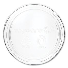 Portion Pot Lids, Fits Vegware 2 oz to 4 oz Portion Pots, Plastic, Clear, 2,000/Carton
