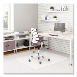 DuraMat Moderate Use Chair Mat for Low Pile Carpeting, Rectangular, 46 x 60, Clear, 50/Pallet