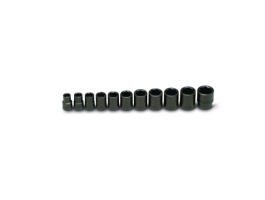 11 Pieces—6 Pt. Standard Impact Socket Set, 1/2" Drive Size, 11 Pieces 411