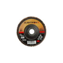 3M™ Cubitron™ II Flap Disc 967A, 60+, T29, 4 in x 5/8 in, 10 ea/Case