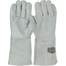 Ironcat® Shoulder Split Cowhide Leather Welder's Glove with Cotton Liner, Gray, L 9010/L