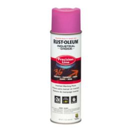 Industrial Choice M1800 System Water-Based Precision Line Marking Paint, Flat Safety Purple, 17 oz Aerosol Can, 12/Carton