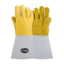 Ironcat® Top Grain Elkskin Leather Welder's Glove with Cotton Foam Liner and Kevlar® Stitching, Yellow, L 9060/L