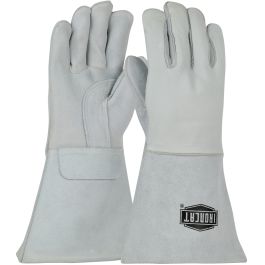 Ironcat® Top Grain Elkskin Leather Welder's Glove with Cotton Foam Liner and Kevlar® Stitching, Natural, L 9061/L