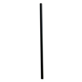 Jumbo Straws, 7.75", Polypropylene, Black, 250/Pack, 50 Packs/Carton