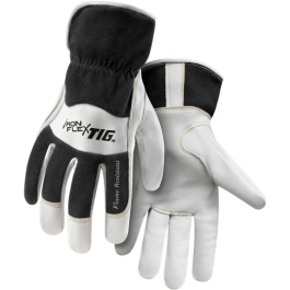 IronFlex® TIG Premium Kidskin With Flame Retardant Cotton Back TIG Welding Gloves, Cotton Fleece Lined Back, Slip-On Cuff, X-Large