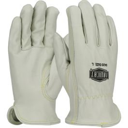 Ironcat® Premium Grade Top Grain Cowhide Leather Drivers Glove - Keystone Thumb, Natural, 2XL 9420/2XL
