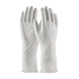 Economy, Light Weight Cotton Lisle Inspection Glove with Unhemmed Cuff - 14", White, MENS 97-500/14I