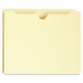 Deluxe Manila File Jackets with Reinforced Tabs, Straight Tab, Letter Size, Manila, 50/Box