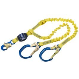 3M™ DBI-SALA® EZ-Stop™ 100% Tie-Off Shock Absorbing Lanyard 1246193, Yellow, 6 ft
