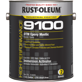 High Performance - 9100 System DTM Epoxy Mastic - Activators (250 VOC) - 1 Gallon - Immersion Activator Gloss Finish 250 VOC