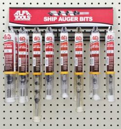 16 PC SHIP AUGER BIT 8" OVERALL DISPLAY