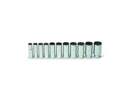 11 Pieces—12 Pt. Deep Socket Set, 1/2" Drive Size, 11 Pieces 402